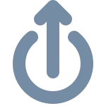 Circle Upload SVG Icon